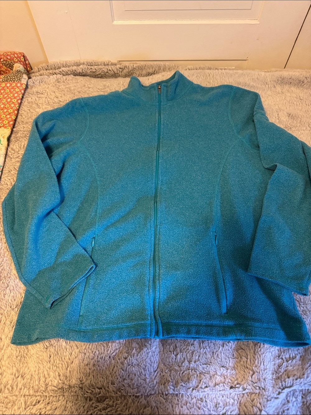 L.L. Bean Bright Teal Fleece Jacket